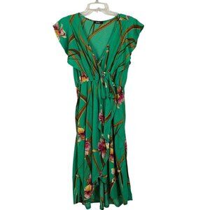 Cure Women's Green Floral Dress